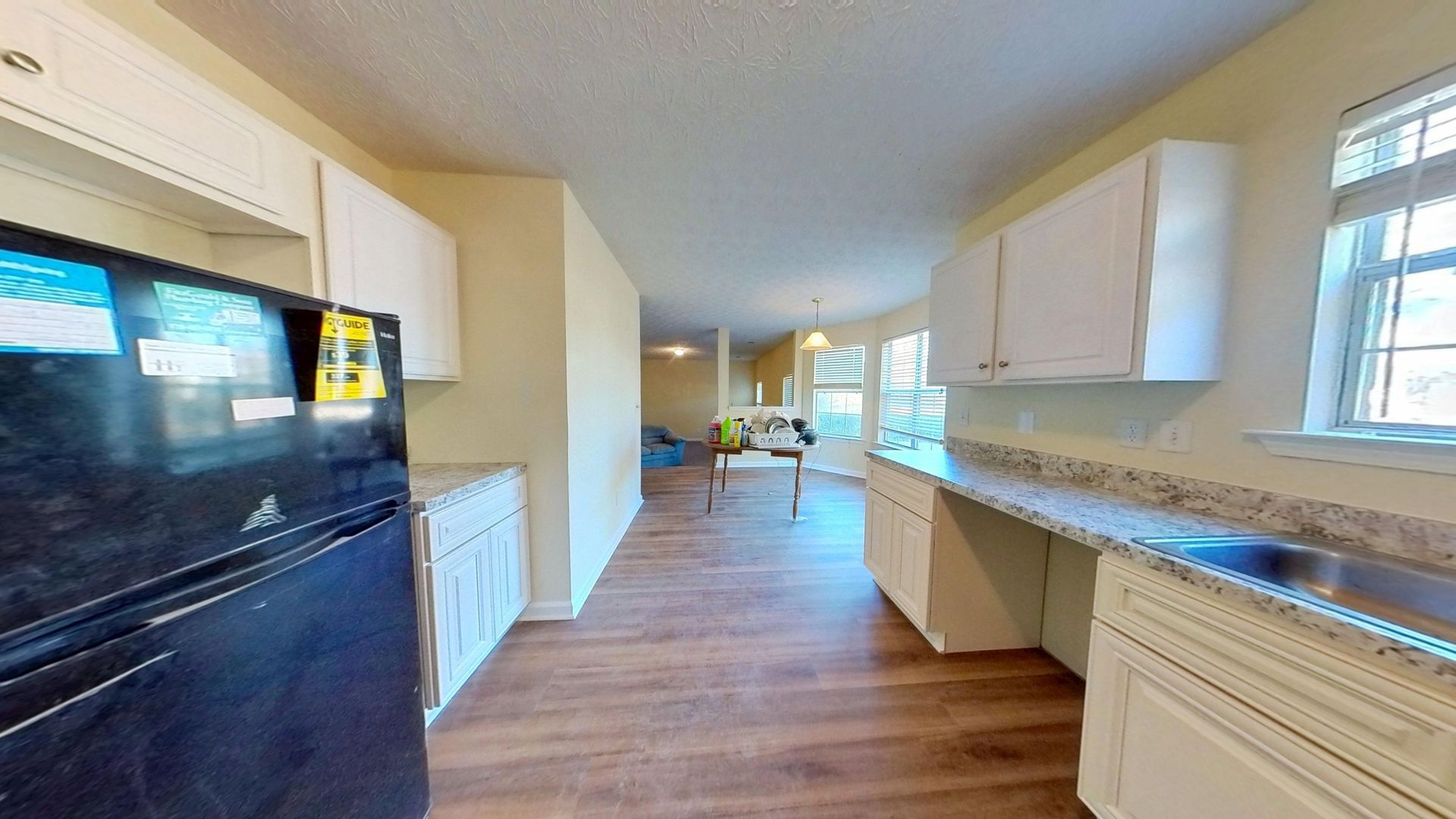 Kitchen water damage after restoration