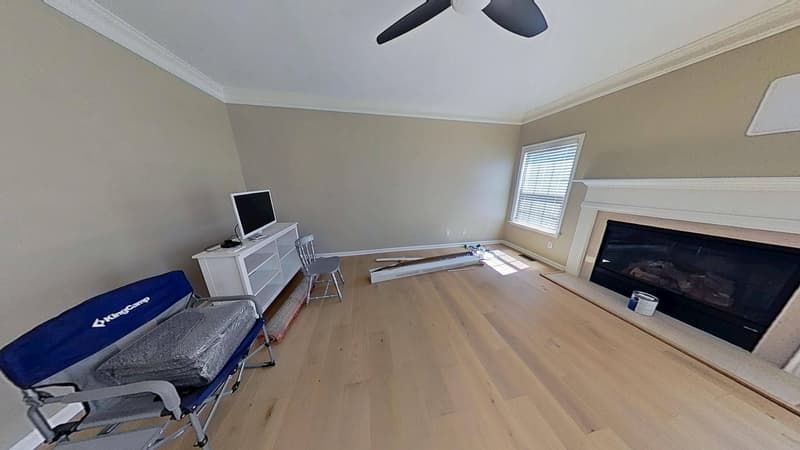 Open floor plan after