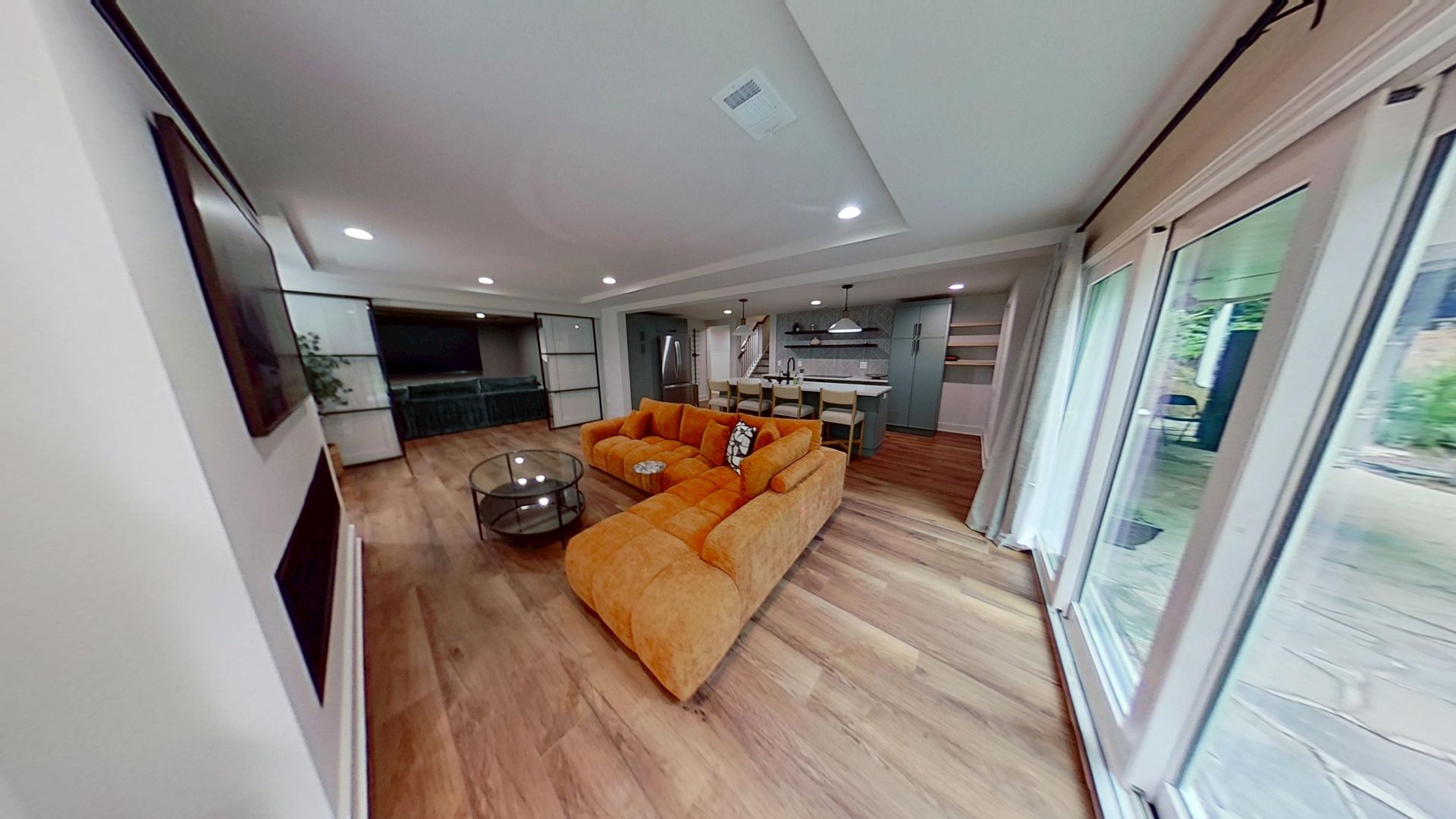 Living room after remodeling