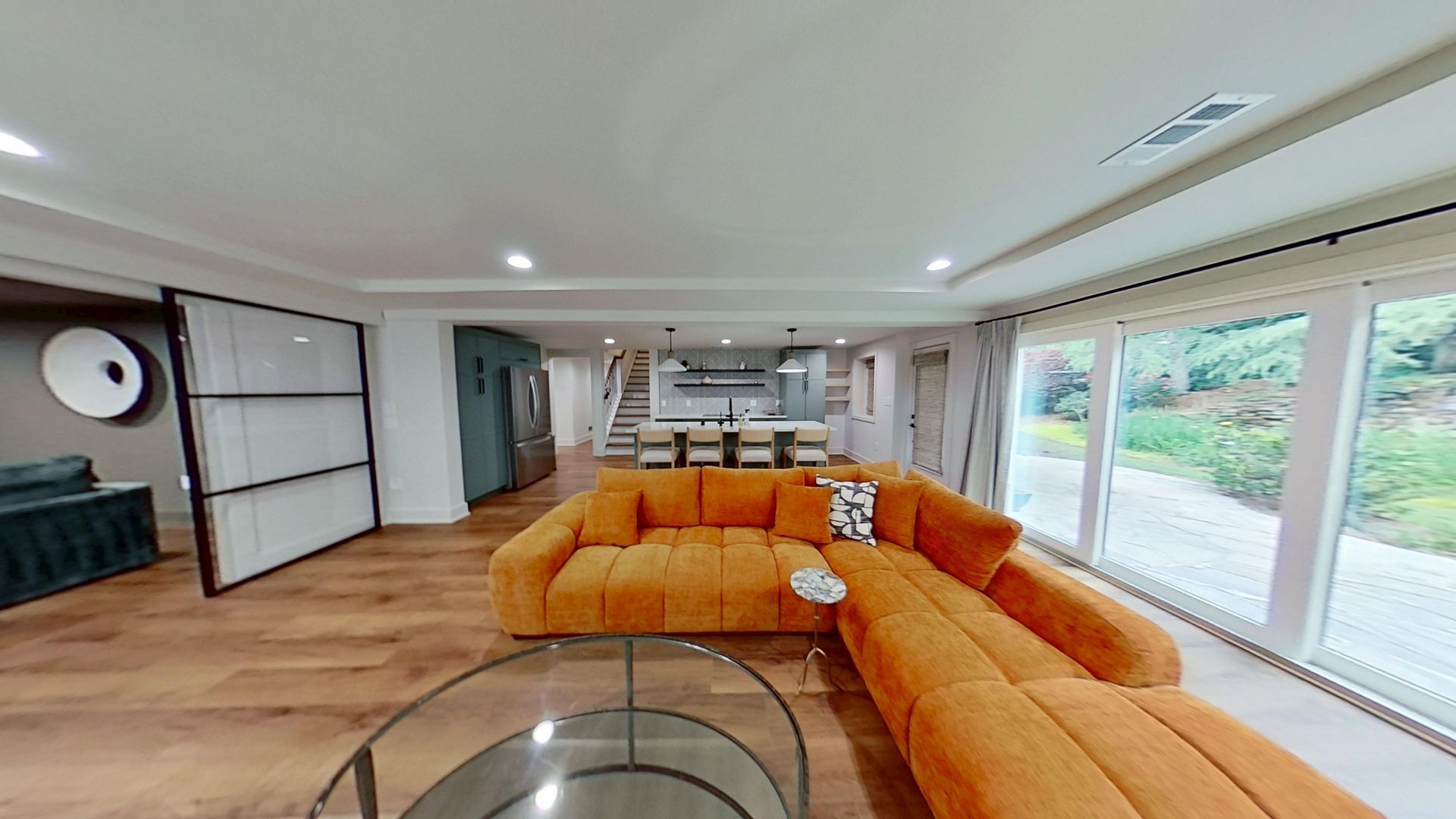 Living room after remodeling