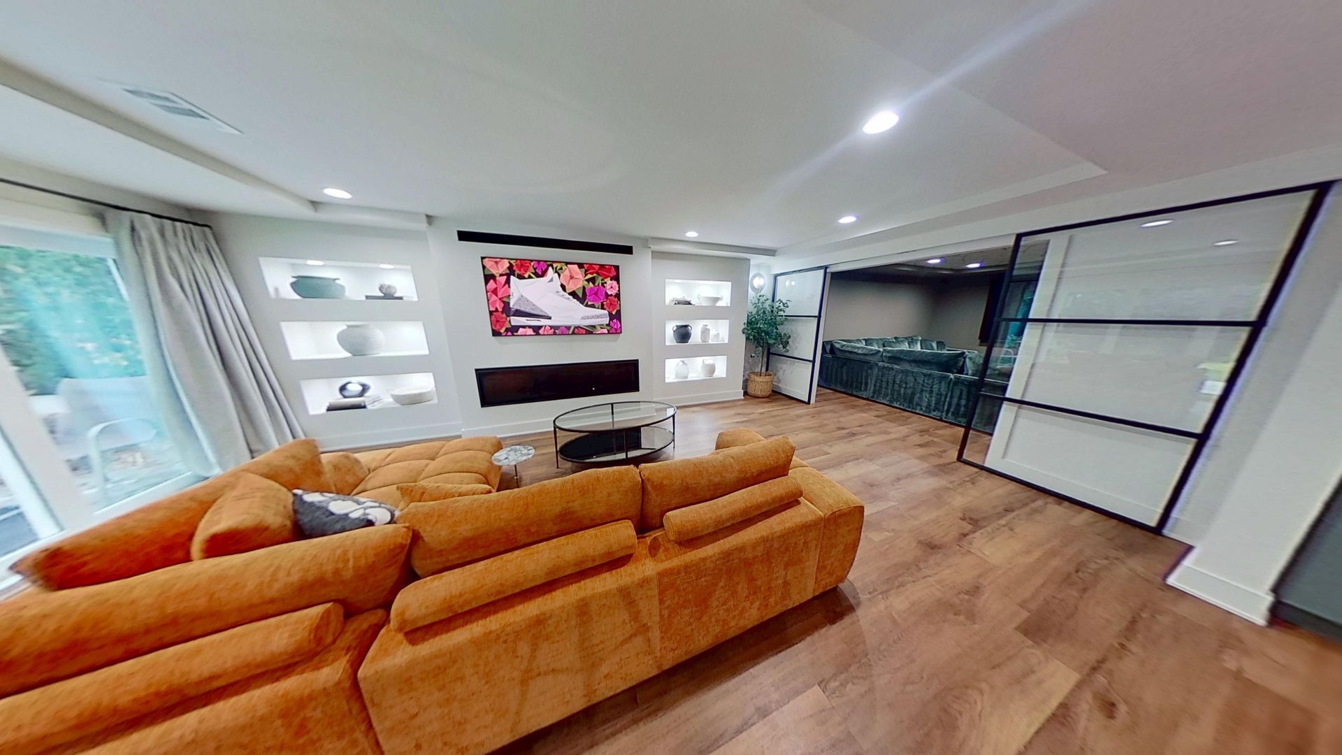 Living room after remodeling