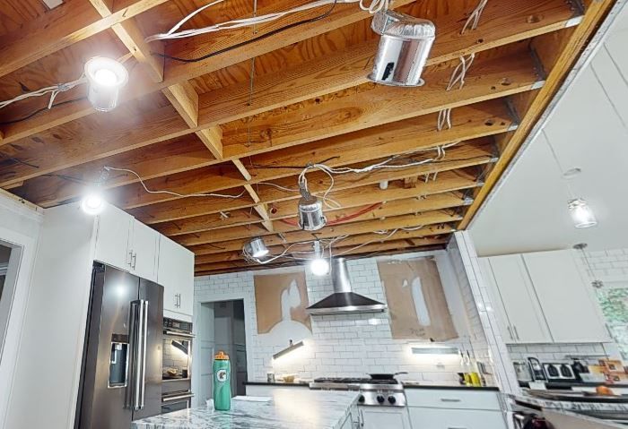 multi level water damage