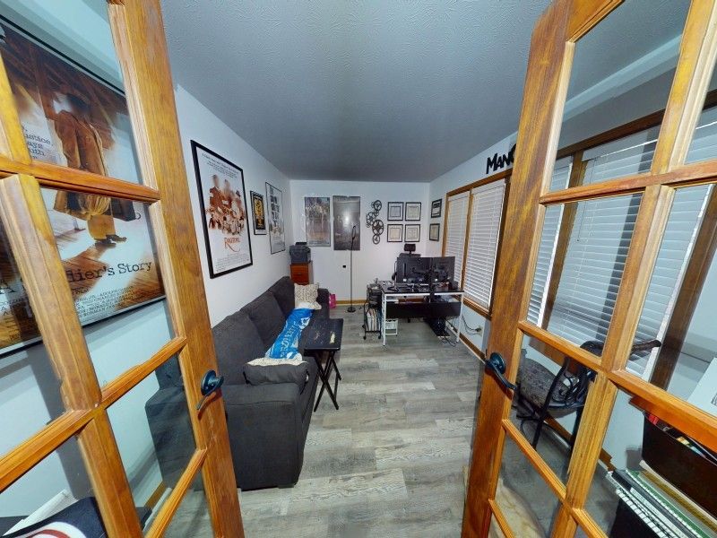 Office fire damage before restoration