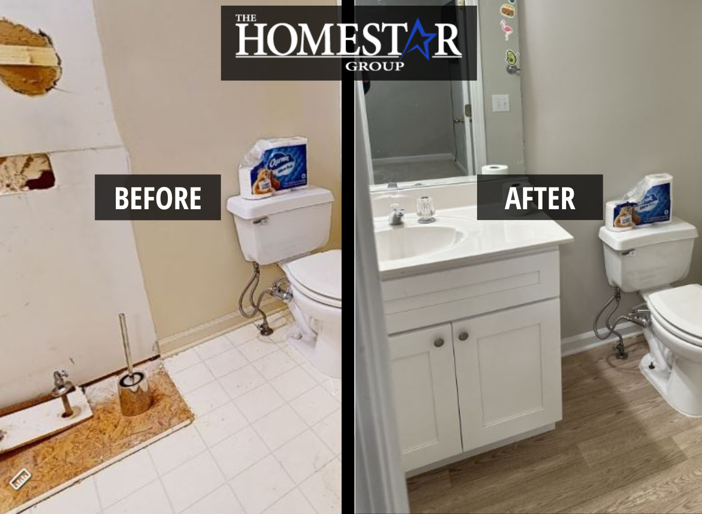 overflow water damage cleanup in marietta ga - before and after photos