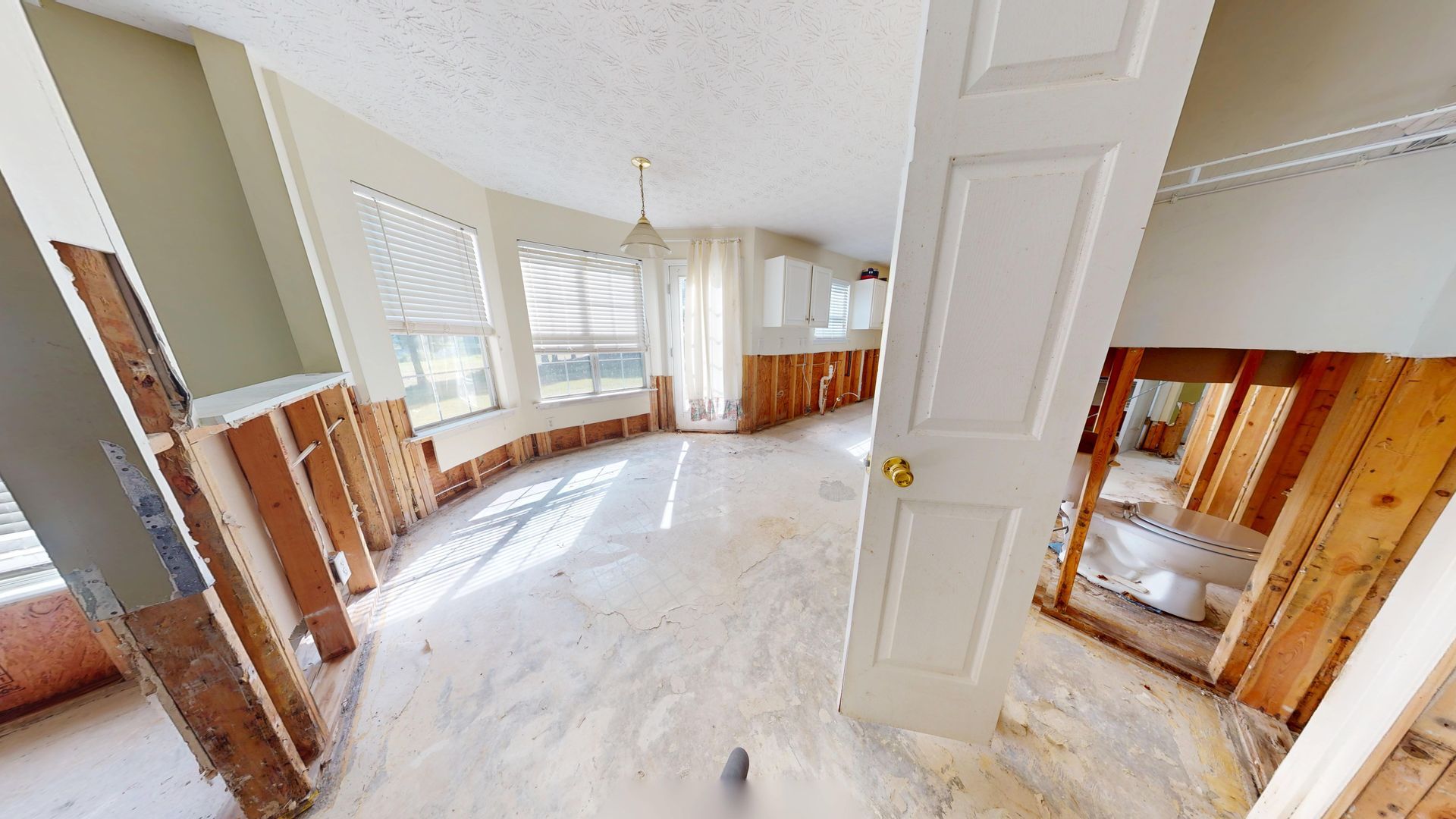 Water damage before restoration