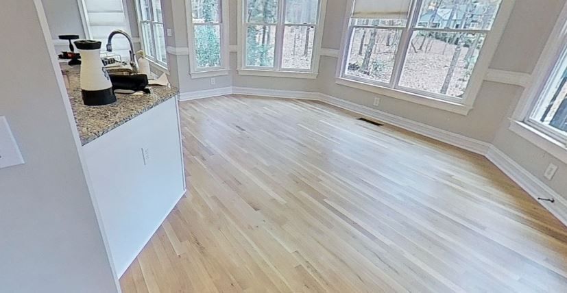 restored water damaged floor in marietta ga home