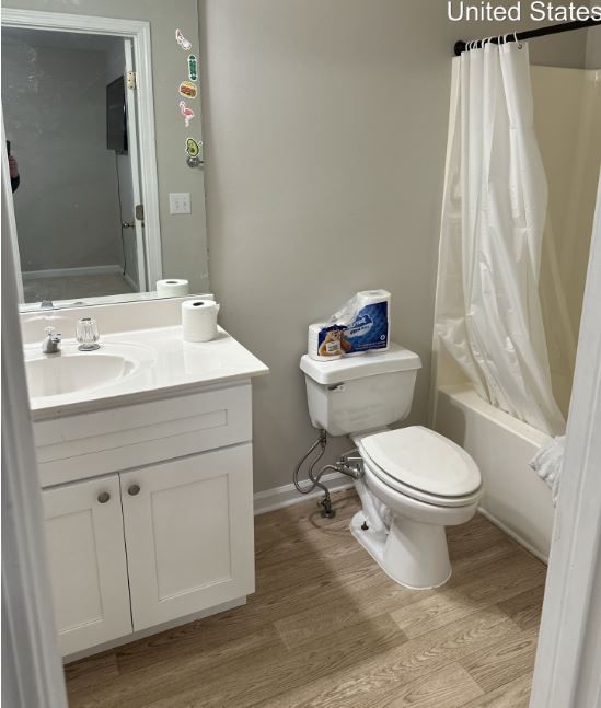 restored toilet leak damage in marietta ga home