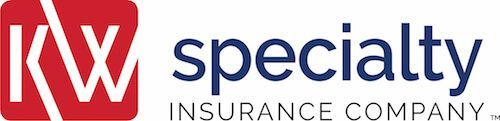 A logo for a real estate company called kw specialty insurance company