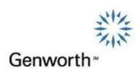 A genworth logo with a blue star on a white background.