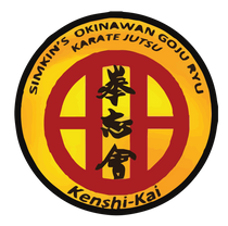 A logo for simkins okinawan goju ryu kenshi-kai