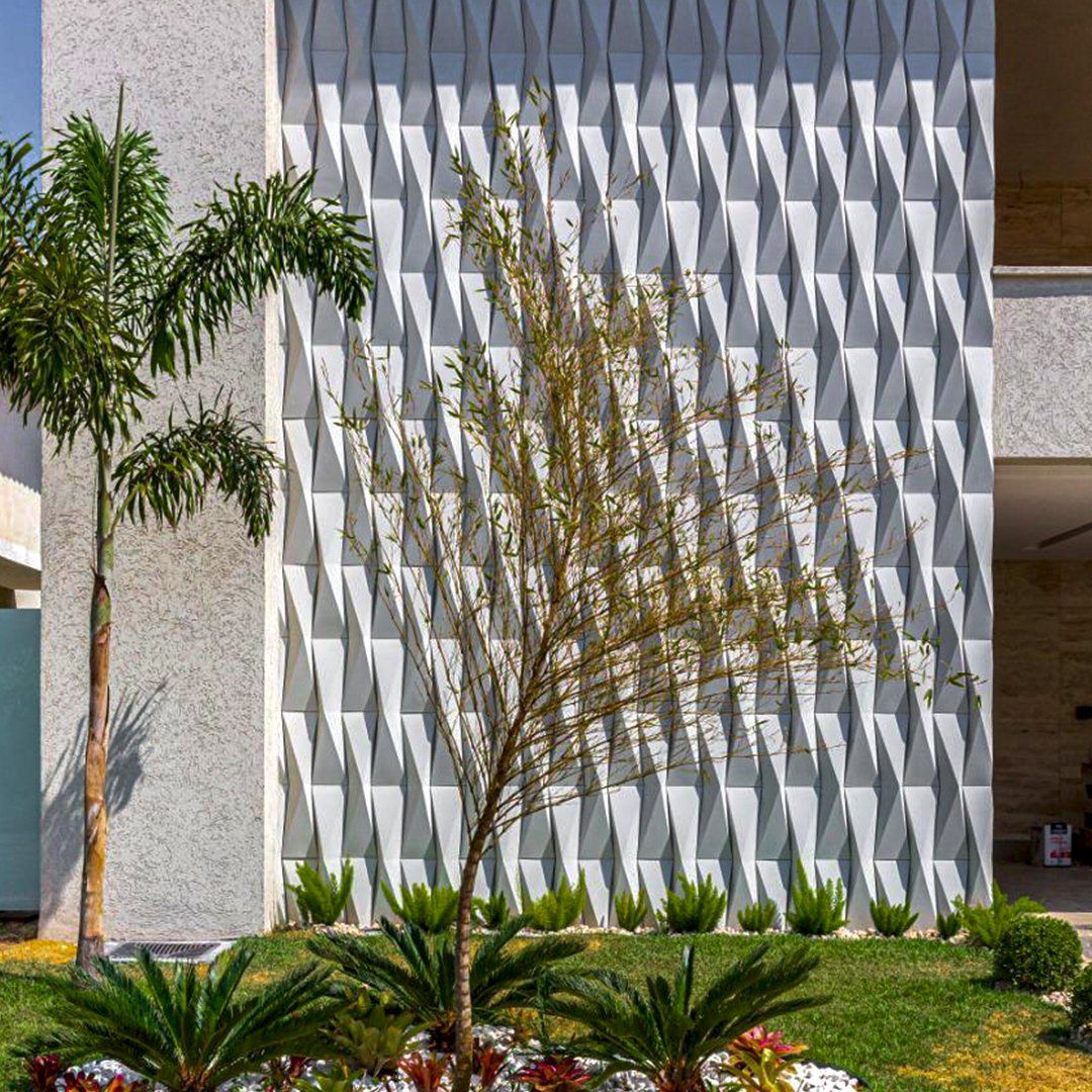 Cimentício em fachada