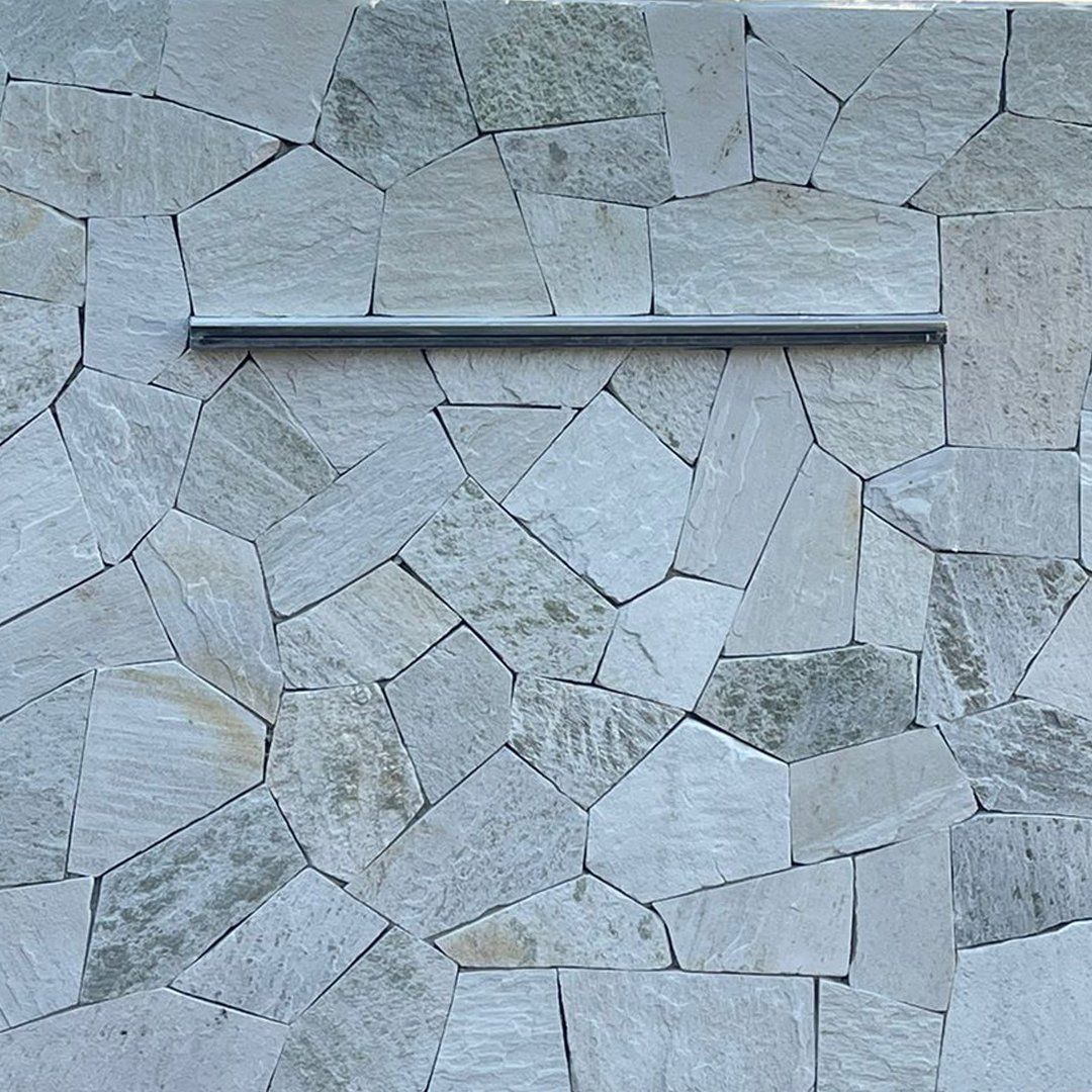 Pedra Alaska em parede para cascata de piscina