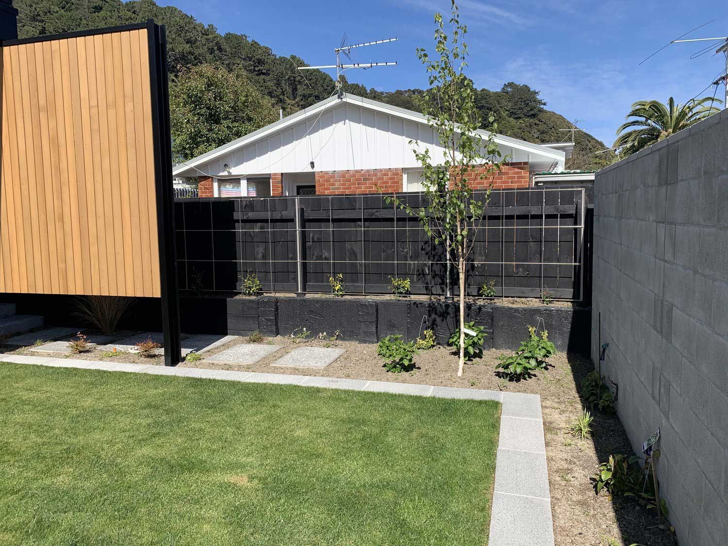 Lawn in Garden — Wellington, NZ — Three Trees Landscaping