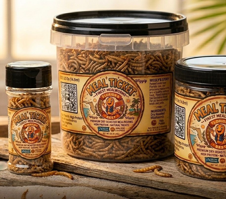Dried Mealworms by Meal Ticket