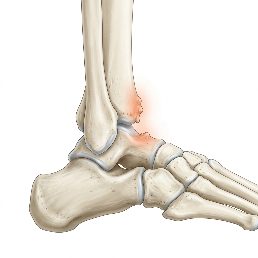 impacto anterior do tornozelo