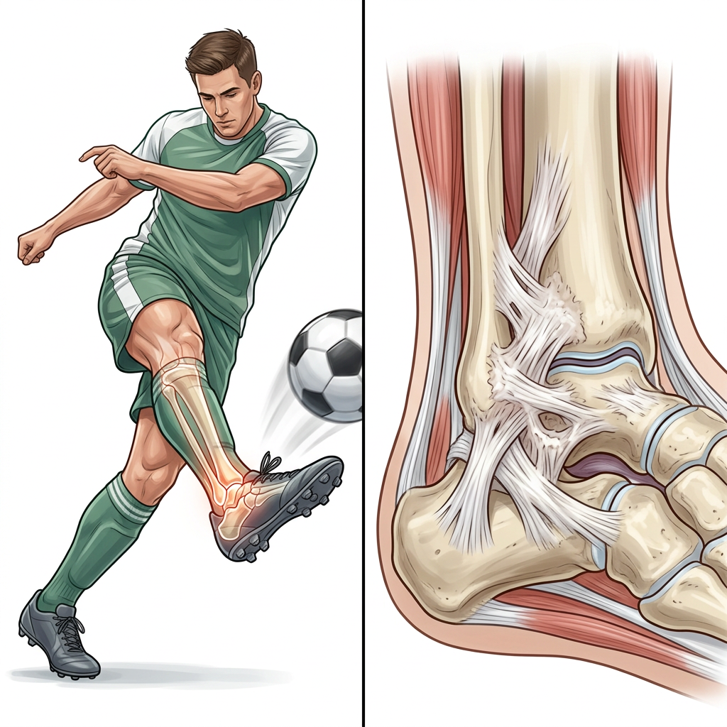 causas do impacto anterior do tornozelo