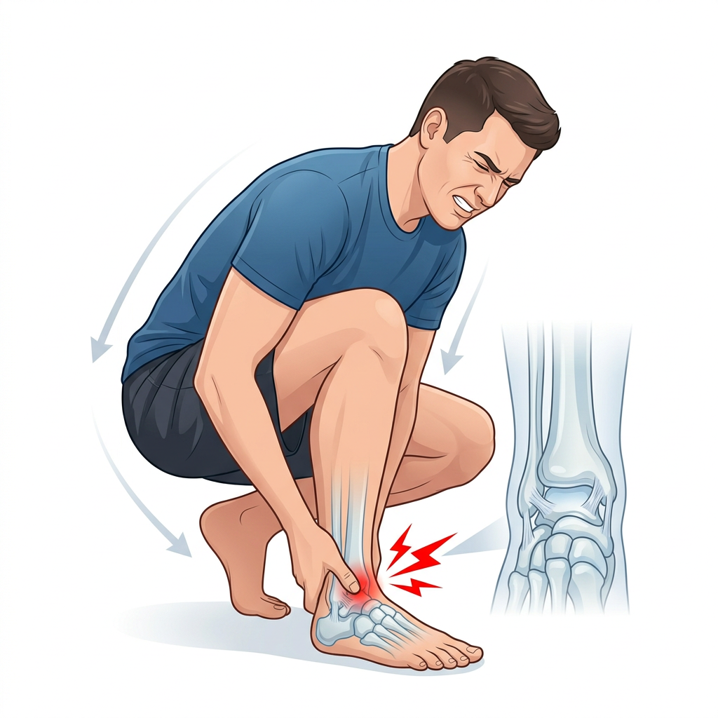 sintomas impacto anterior do tornozelo