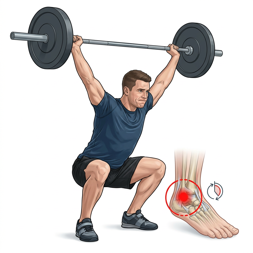 esporte e impacto anterior do tornozelo