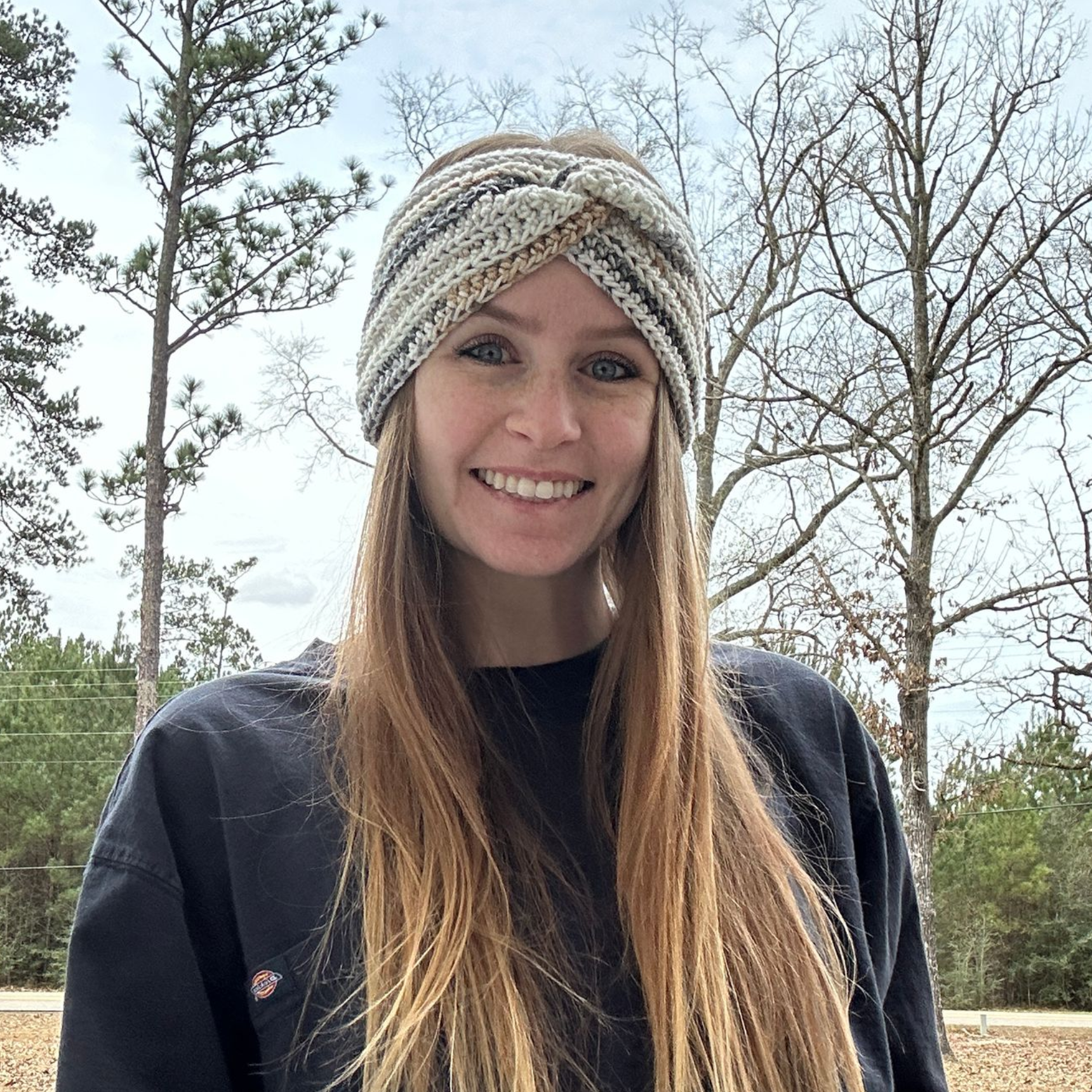 Neutral Gold Ear Warmer - Medium/Standard Adult