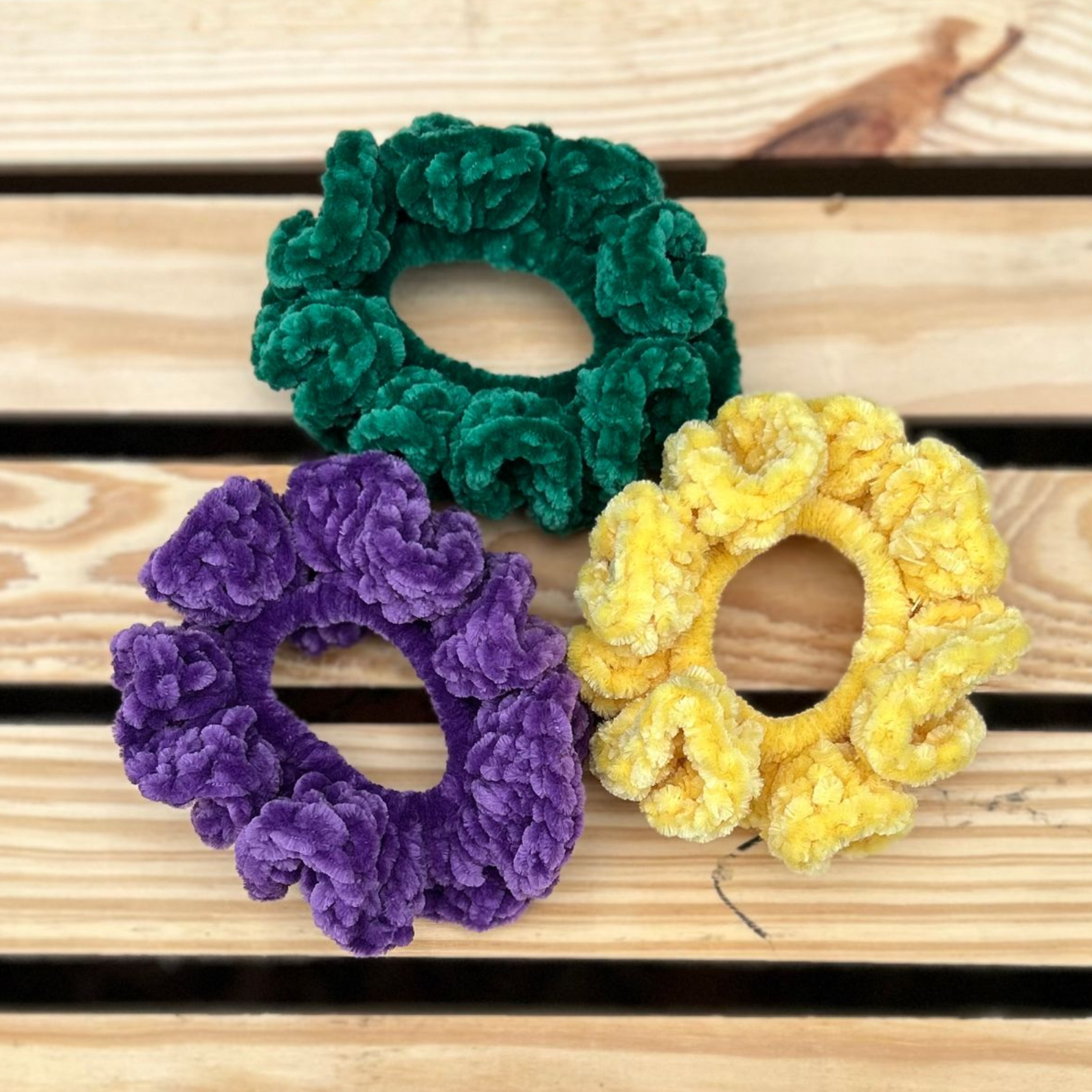 Wildflower Scrunchies - Set of 3