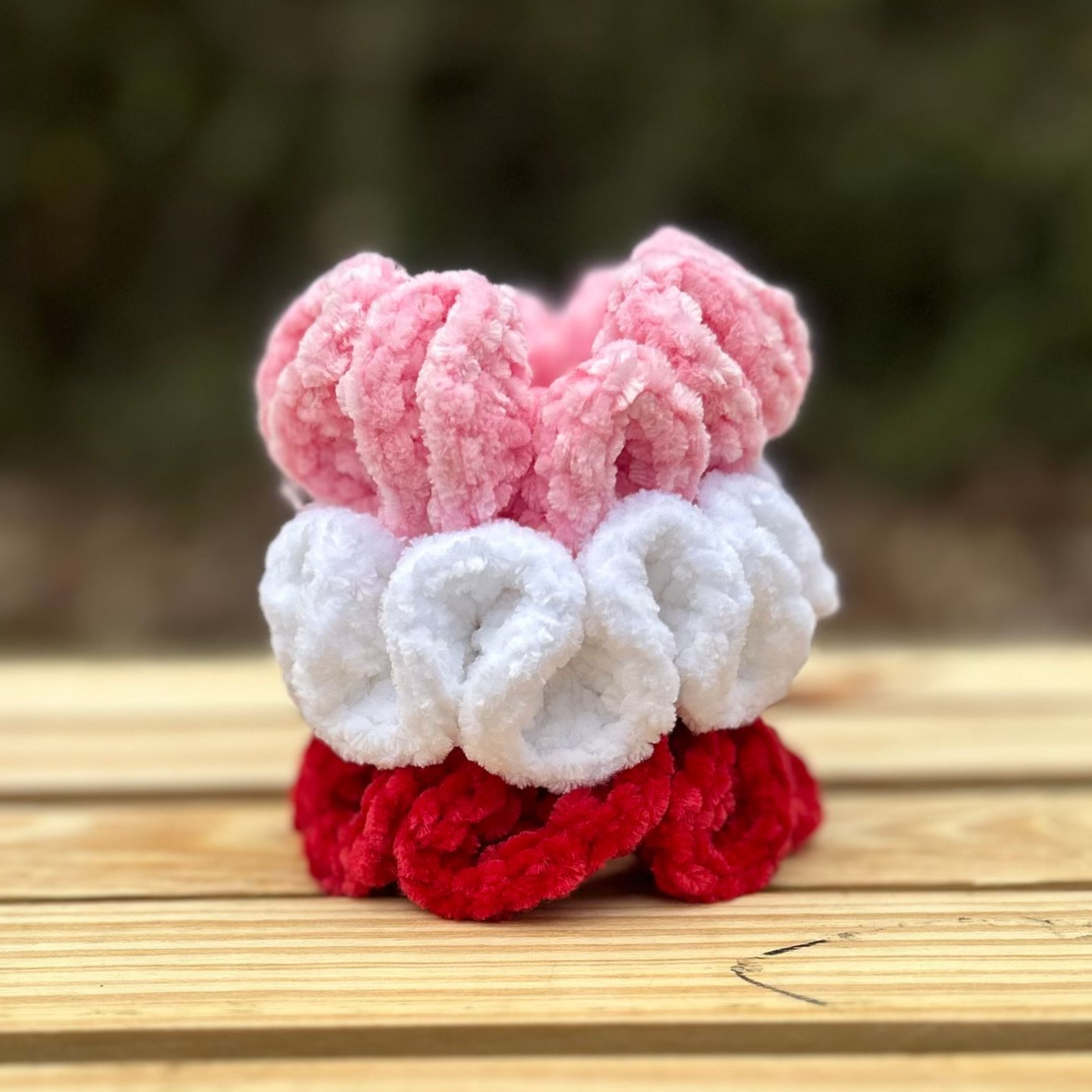 Blush Scrunchies - Set of 3