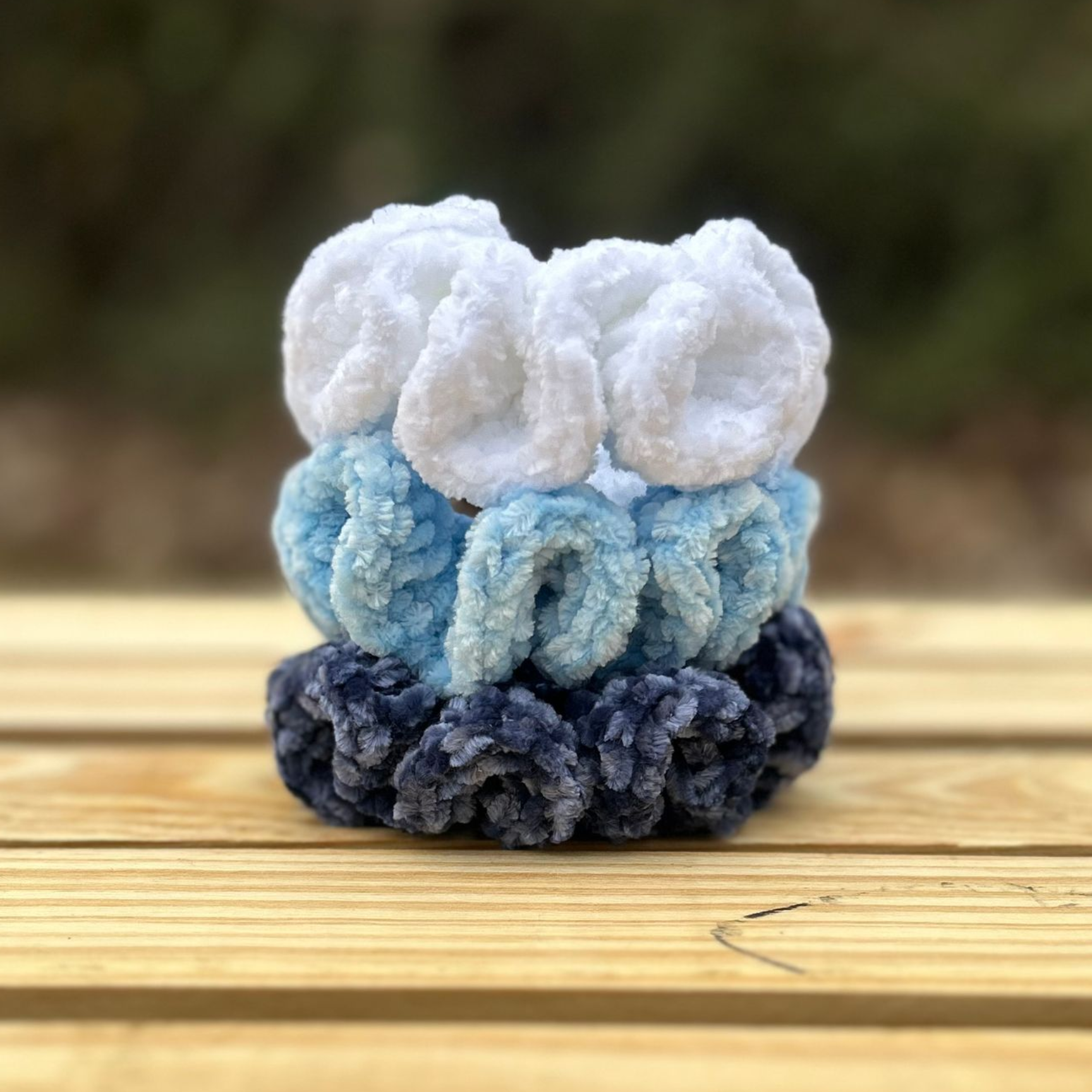 Ocean Breeze Scrunchies - Set of 3