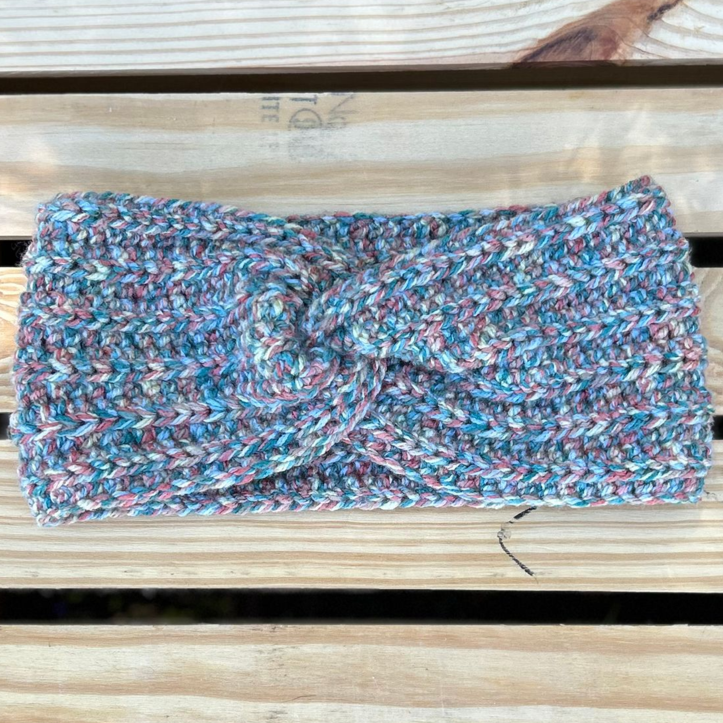 Muted Rainbow Mix Ear Warmer - Teen/Adult Small