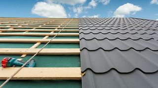 Roofing Contractor — Roof being Installed in Baton Rouge, LA