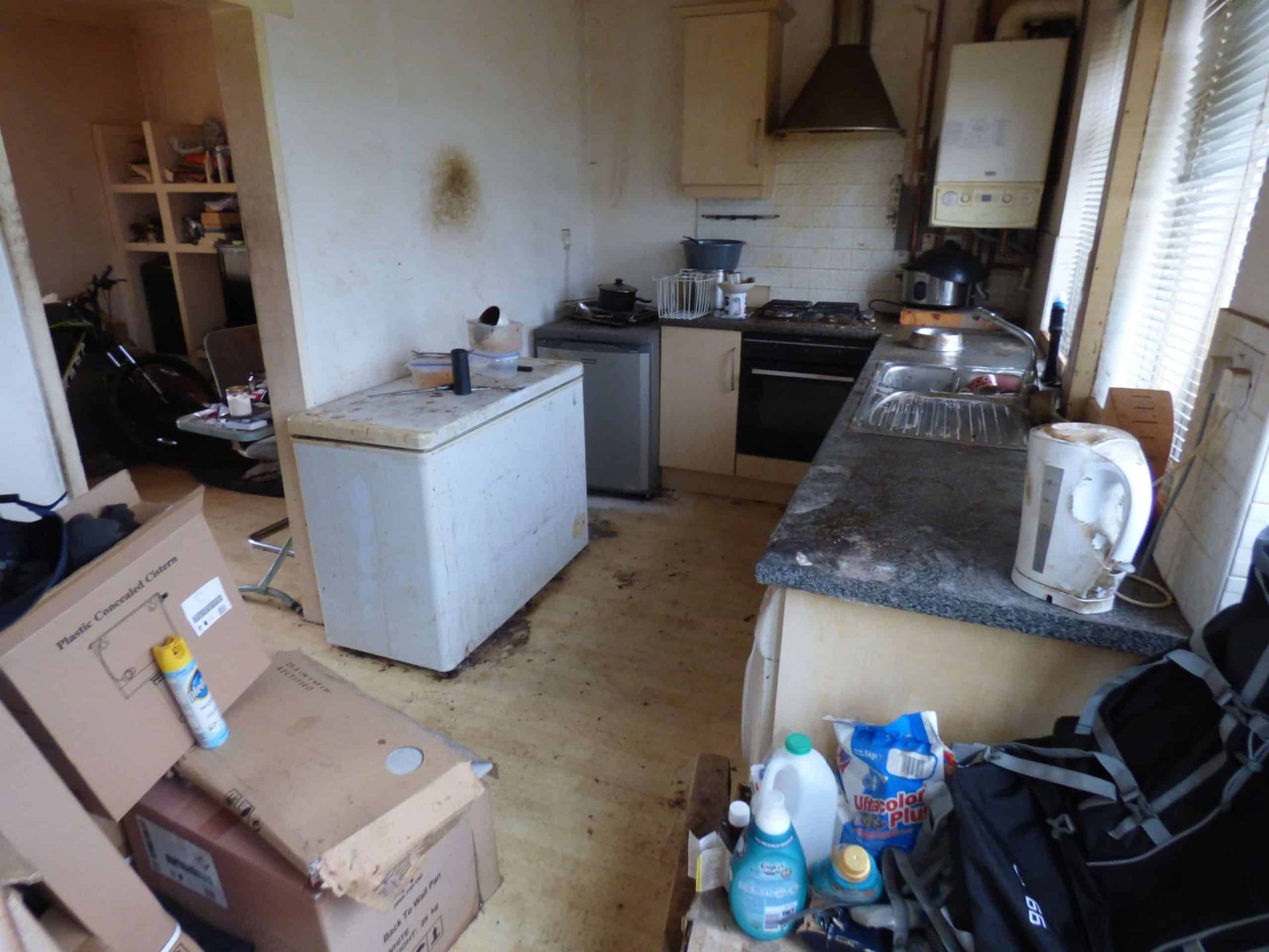 A kitchen needs to be repaired