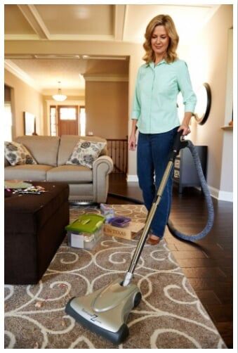 Woman Vacuuming Carpet — Baldwin, MD — JPI Services
