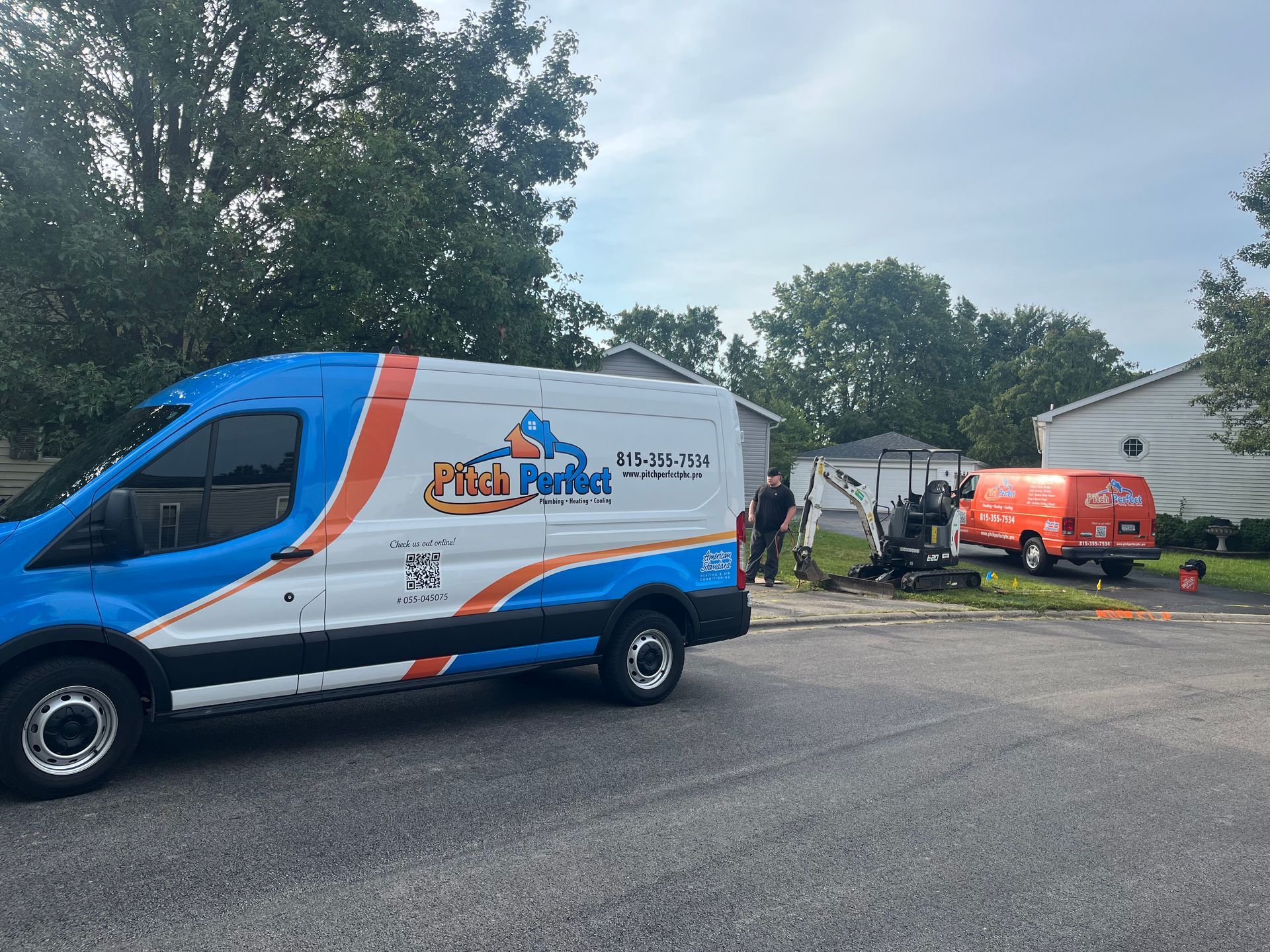 Two vans with