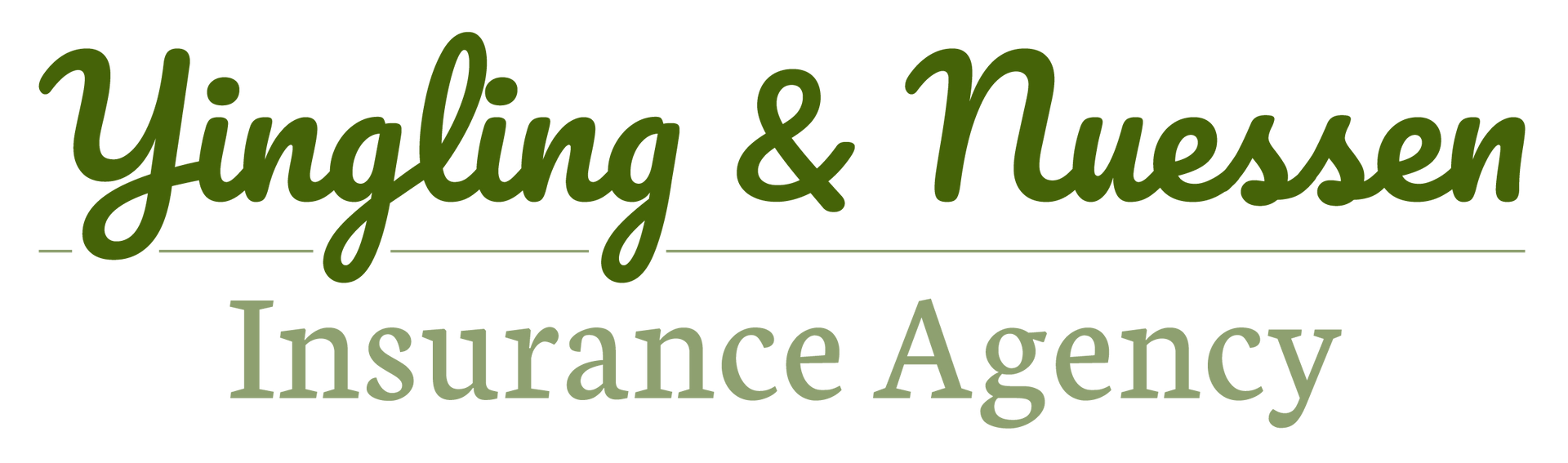 A logo for yingling & nuessen insurance agency