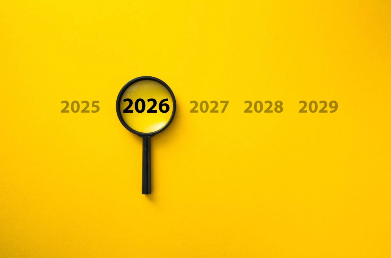 loep  elke het jaar 2026 uitvergroot
