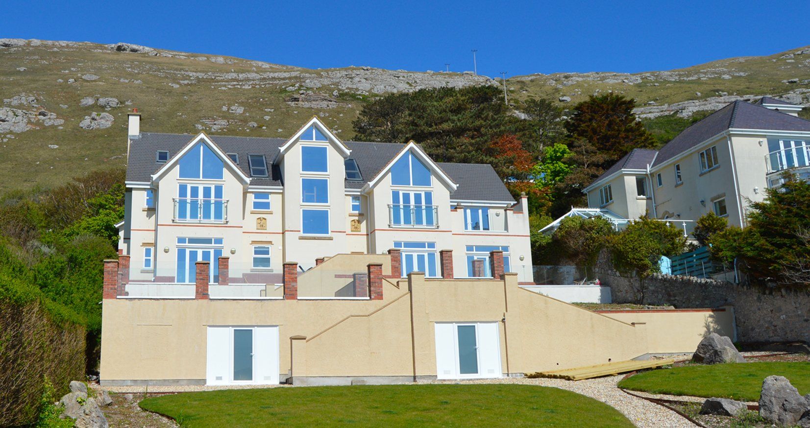 Abbey Lodge is a large bespoke new build home built on the side of the