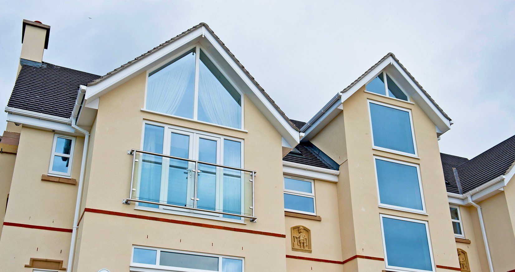 Abbey Lodge is a large bespoke new build home built on the side of the