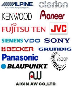 Audio system company logos