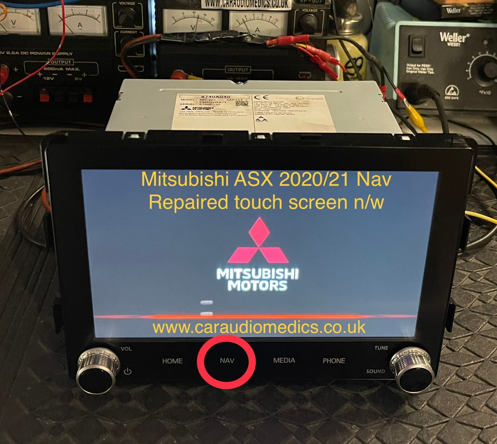Mitsubishi ASX / Outlander 2019 2020 2021 NR-201 8740A075 8740A100 8740A103 8740A040 touch screen failure unresponsive 