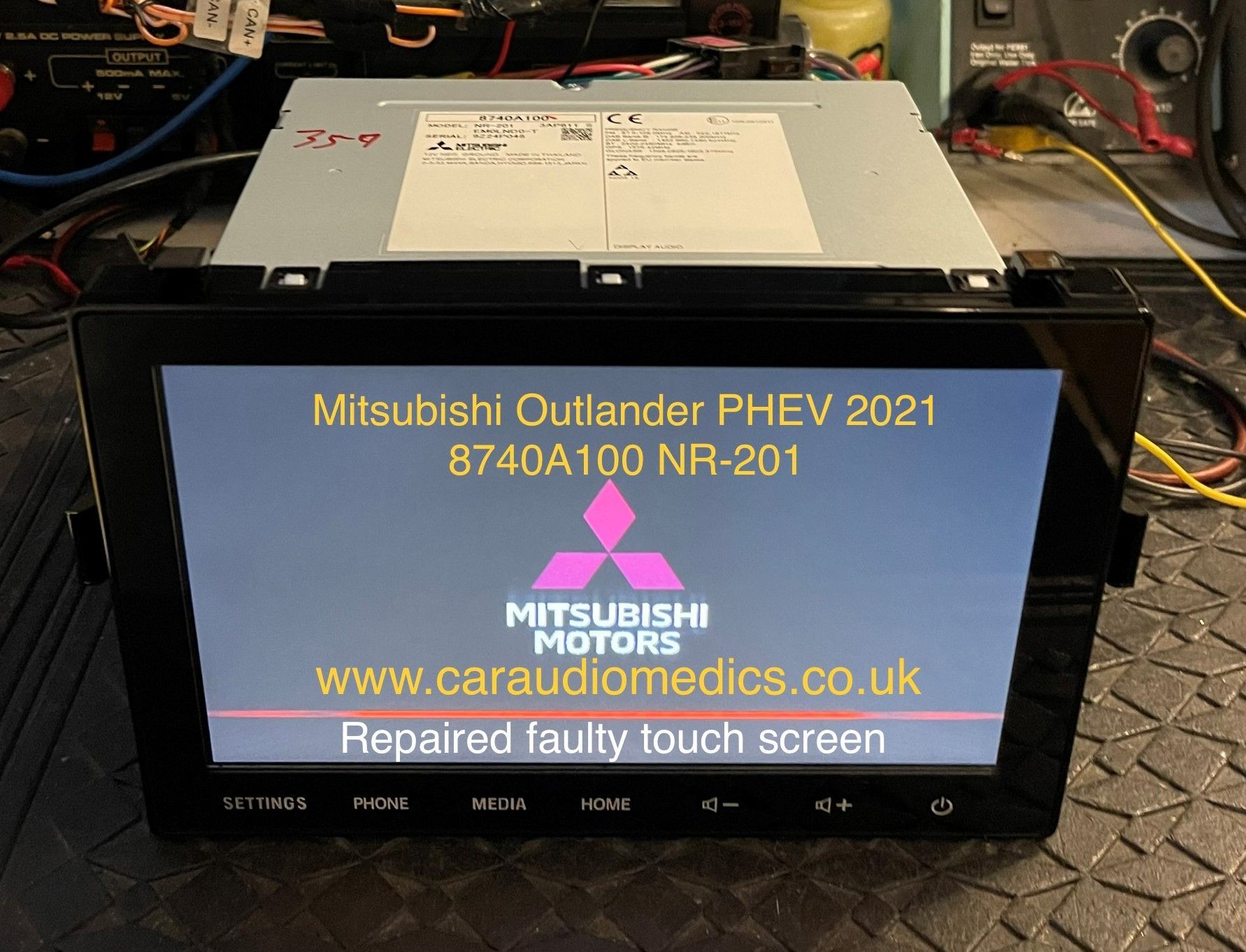 Mitsubishi ASX / Outlander 2019 2020 2021 NR-201 8740A075 8740A100 8740A103 8740A040 touch screen failure unresponsive