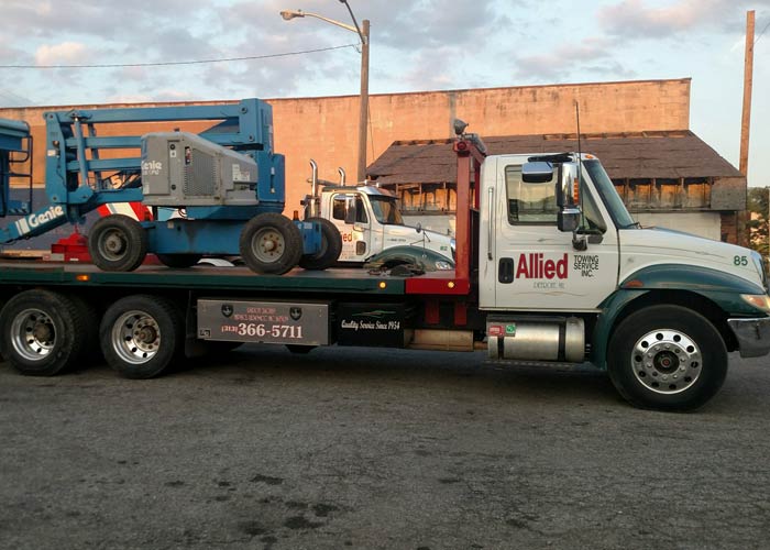 Towing — Truck Towing a Vehicle in Accident in Detroit, MI