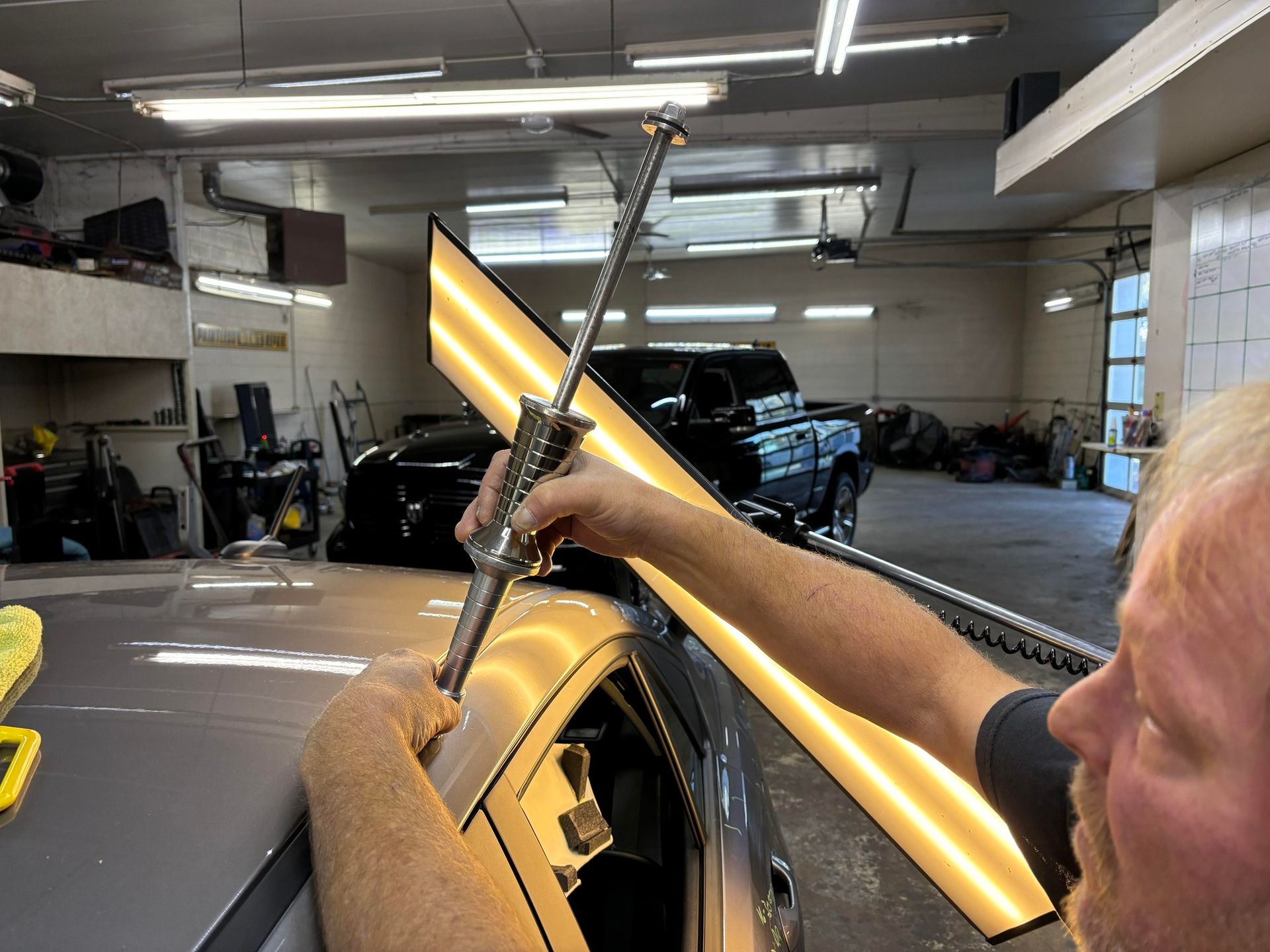 Fixing Car Body — Dent Repair in Highland, IN Fixing Car Body — Dent Repair in Highland, IN
