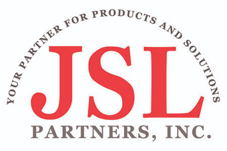 Logo for JSL Partners, Inc. featuring large red 