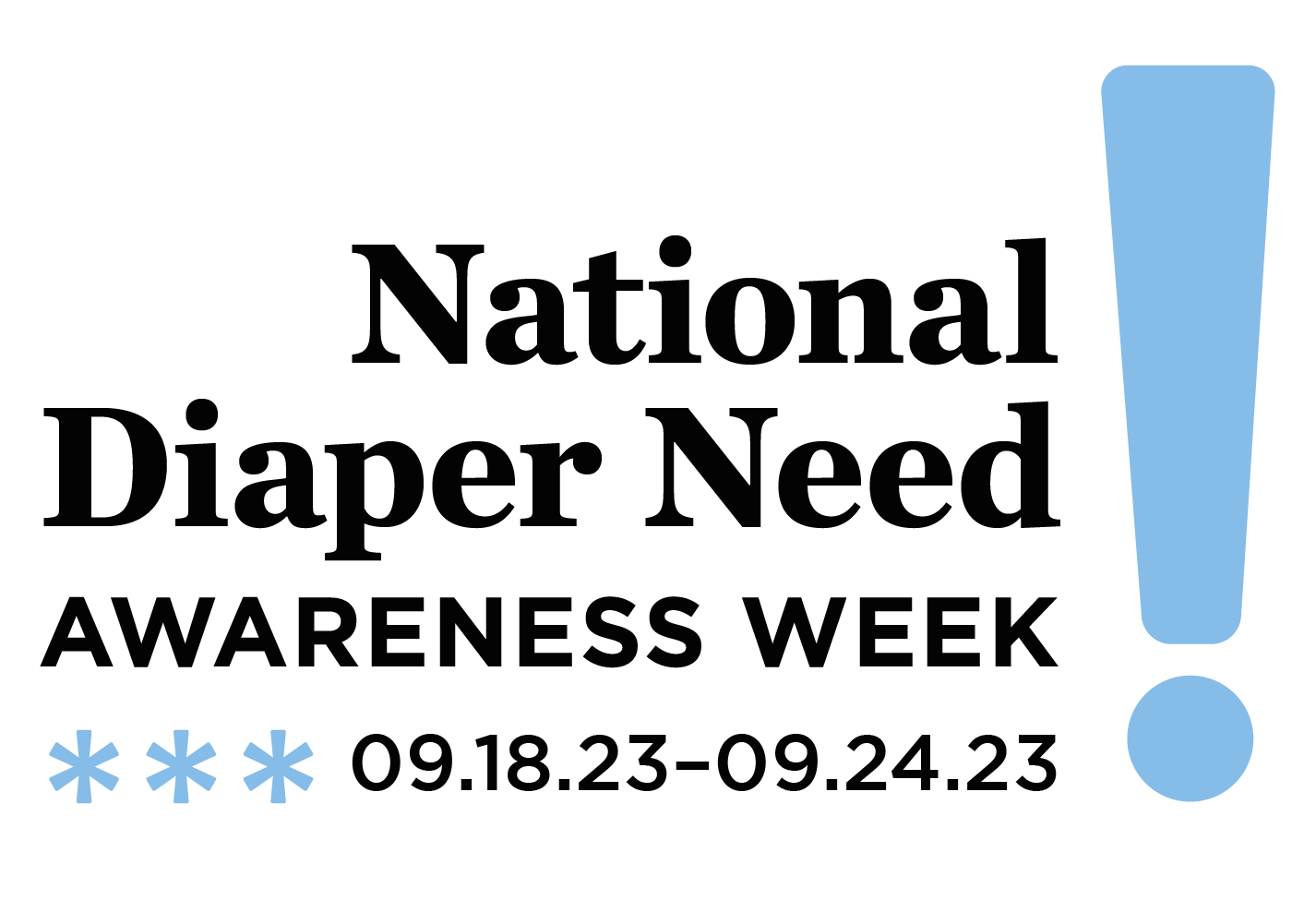 National Diaper Need Awareness Week Logo