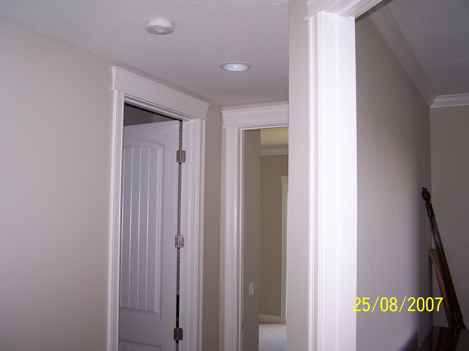 A photo of a hallway taken on august 25 2007