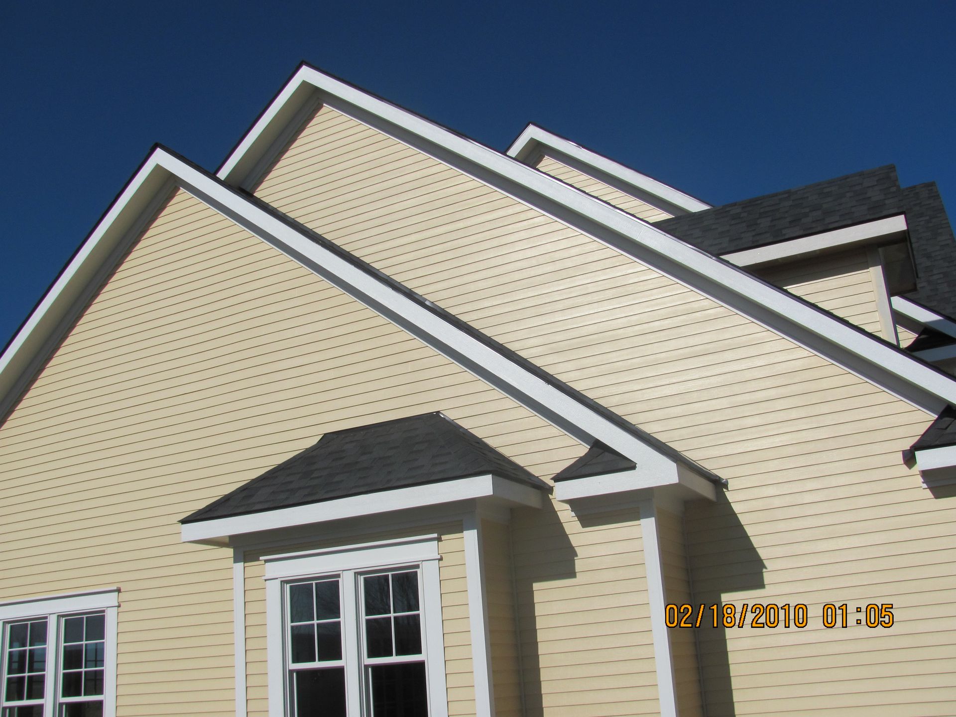 A picture of a house was taken on december 2nd 2010