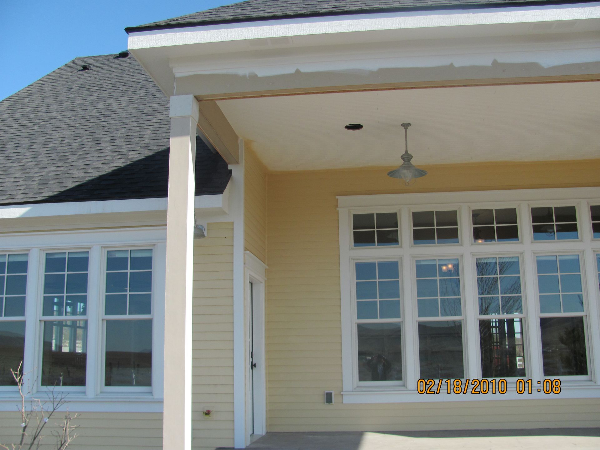 A picture of a house was taken on february 28th