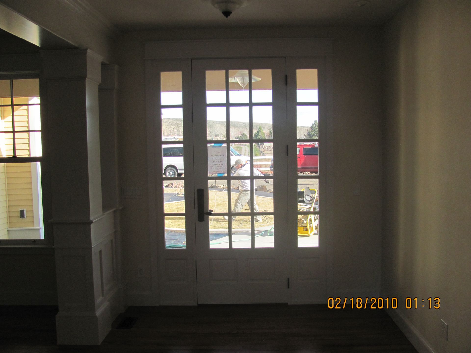 A photo of an empty room taken on february 18 2010