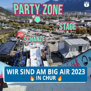 Social Media Manager, BIG AIR Chur Ankündigung