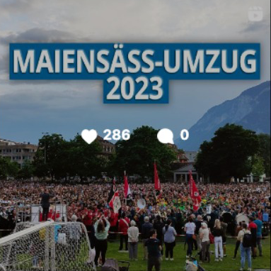 Social Media Manager, Maiensäss Umzug 2023