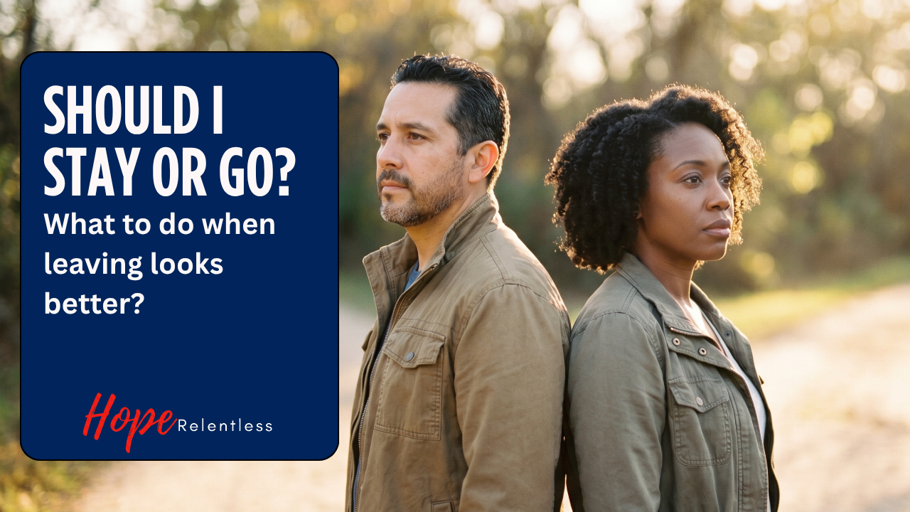 Chad and Sarah-Gayle discuss what to do when leaving looks easier than staying.