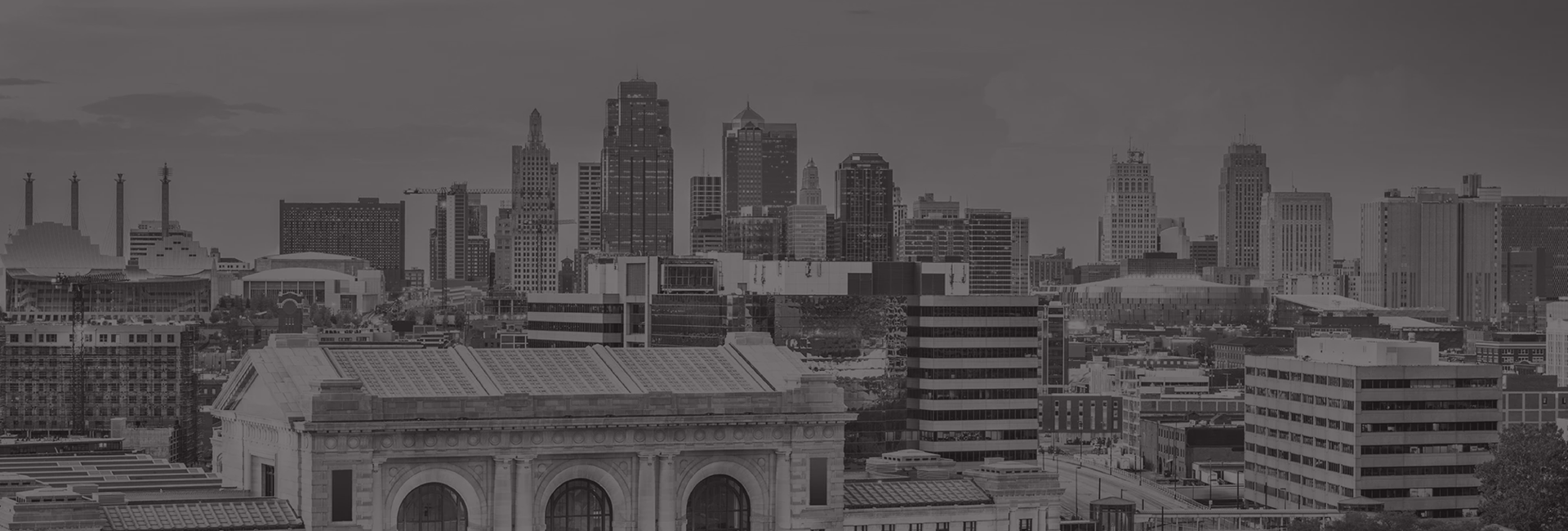 Dark image of the Kansas City skyline
